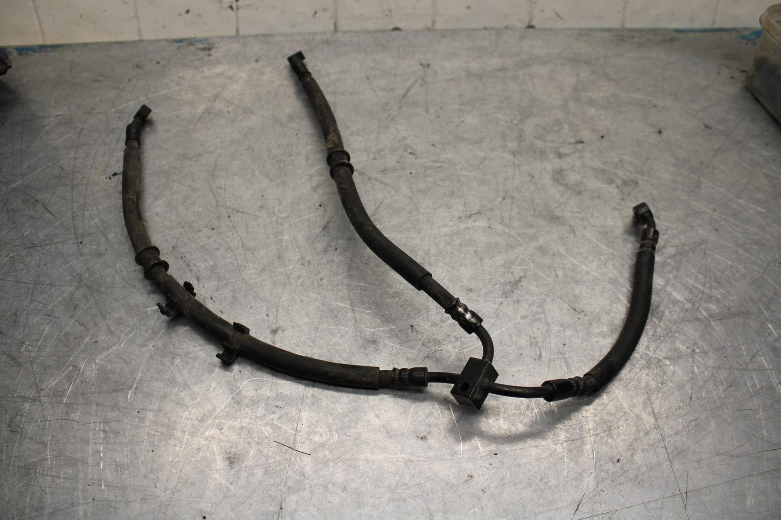 11-15 KAWASAKI ZX1000R FRONT BRAKE CALIPER HOSES LINES BB445