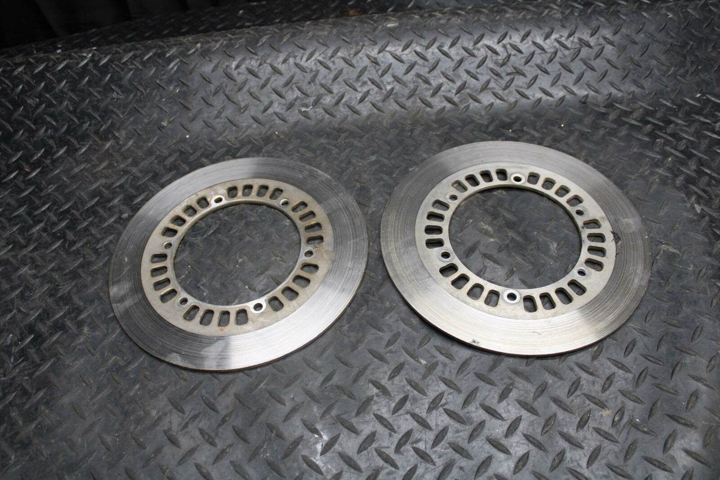 84-85 YAMAHA VIRAGO 1000 FRONT LEFT RIGHT BRAKE ROTORS DISCS BB173