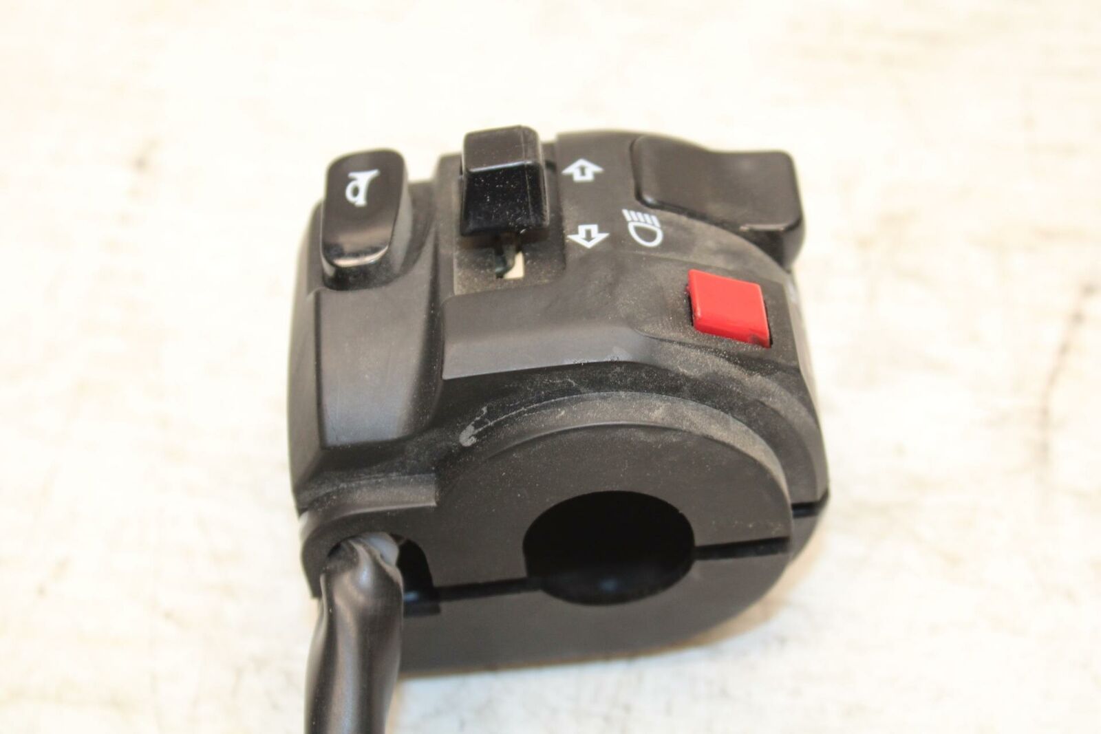 11-12 KAWASAKI NINJA 400 EX400 C LEFT CLIP ON HANDLE HORN SIGNALS SWITCH BB358