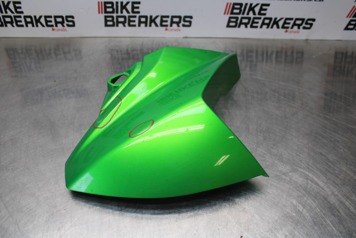 08-18 KAWASAKI KLR650 RIGHT FRONT UPPER NOSE FAIRING COWL SHROUD BB183