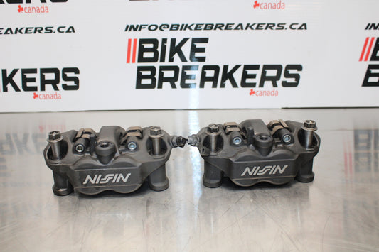 13-17 KAWASAKI NINJA ZX6R ZX636 ABS RIGHT LEFT FRONT BRAKE CALIPER SET BB143