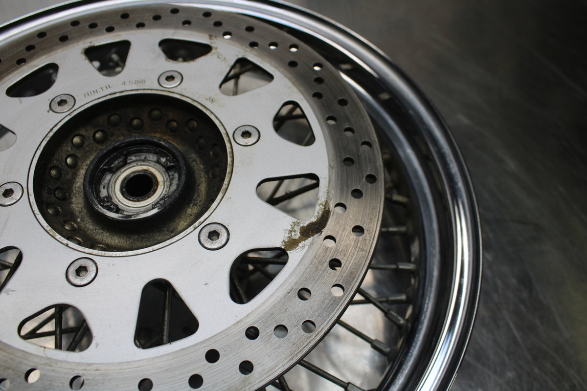 04 SUZUKI INTRUDER 800 FRONT WHEEL FRONT RIM & ROTOR BB758