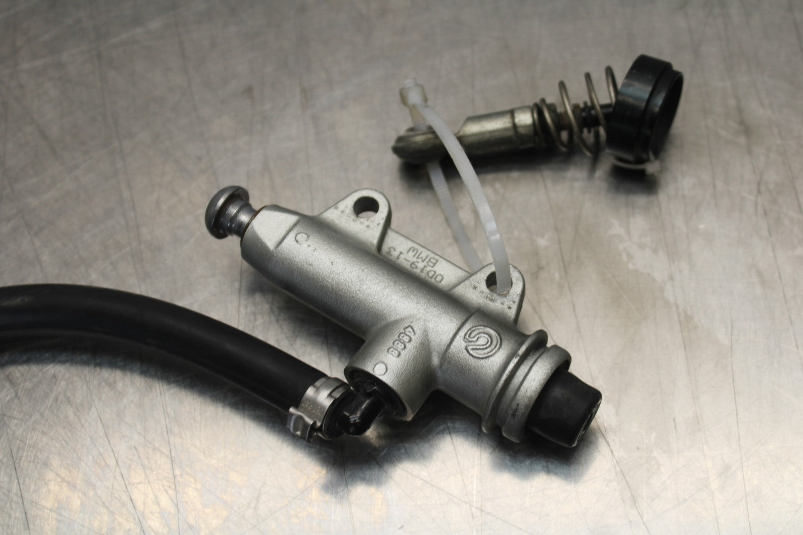 12-14 BMW S1000RR REAR BACK BRAKE MASTER CYLINDER W RESERVOIR BB204