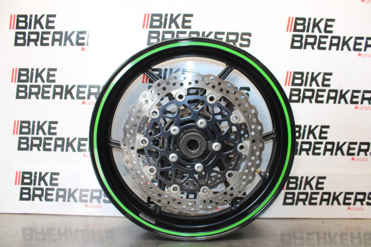 08 KAWASAKI NINJA ZX10R FRONT WHEEL FRONT RIM & ROTORS BB902