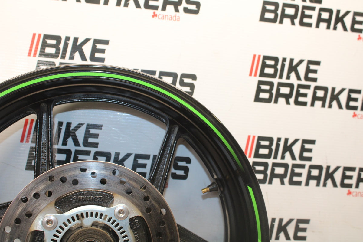 24-25 KAWASAKI NINJA ZX6R REAR WHEEL BACK RIM & ROTOR BB939