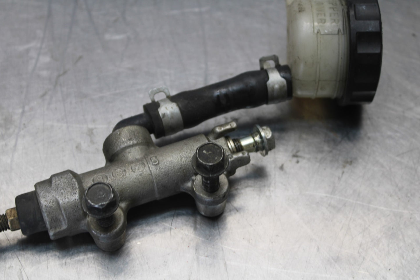 03-08 KAWASAKI VULCAN 1600 REAR BACK BRAKE MASTER CYLINDER W RESERVOIR BB196