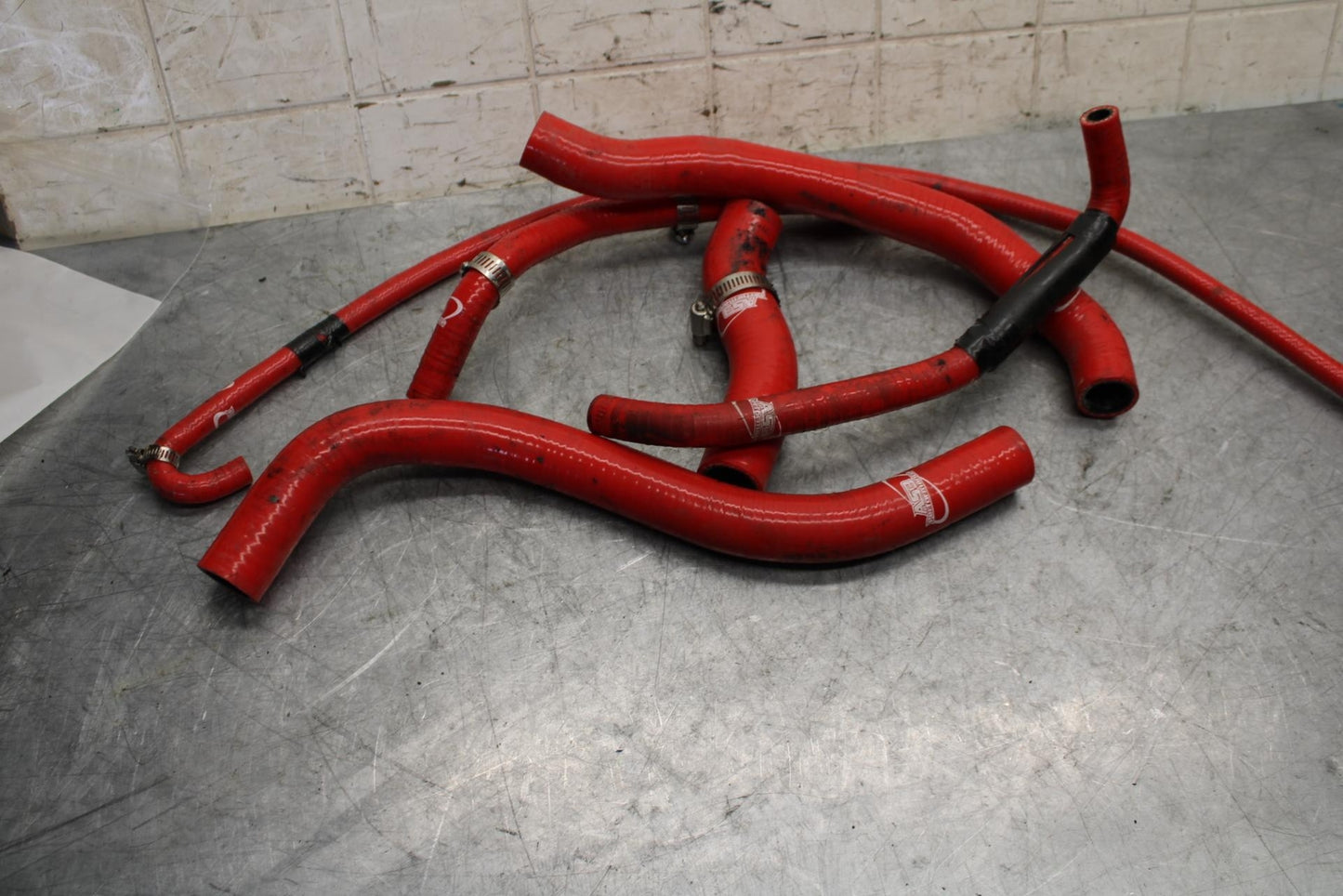 1997 Suzuki GSXR750 SILICONE AS3 RADIATOR HOSES ENGINE COOLANT WATER PIPES BB527