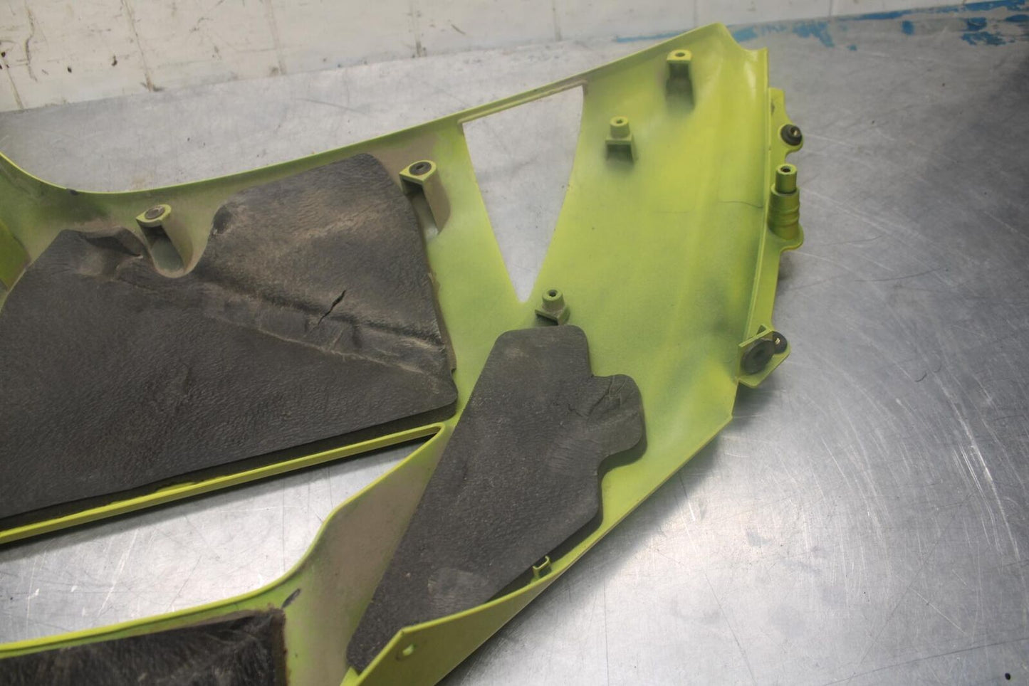 07-08 KAWASAKI NINJA ZX6R YELLOW RIGHT LOWER MID UPPER SIDE FAIRING COWL  BB456