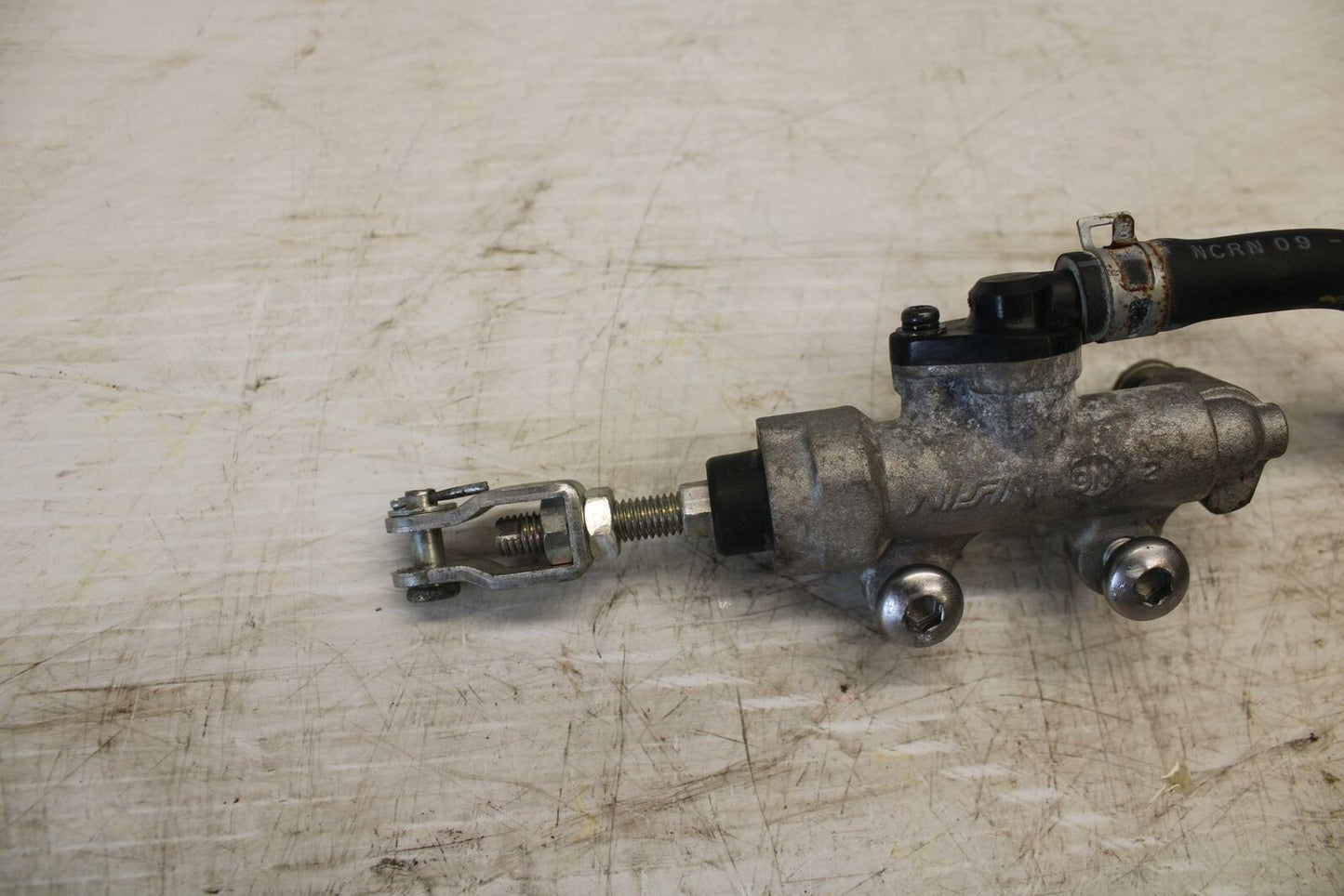 07-12 SUZUKI BANDIT 650F REAR BACK BRAKE MASTER CYLINDER W RESERVOIR BB280