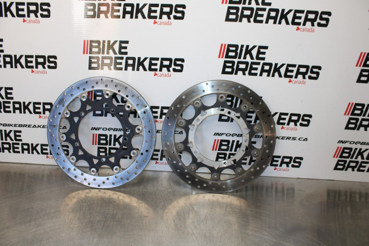 04-05 YAMAHA YZF R1 FRONT LEFT RIGHT BRAKE ROTORS DISCS  BB173