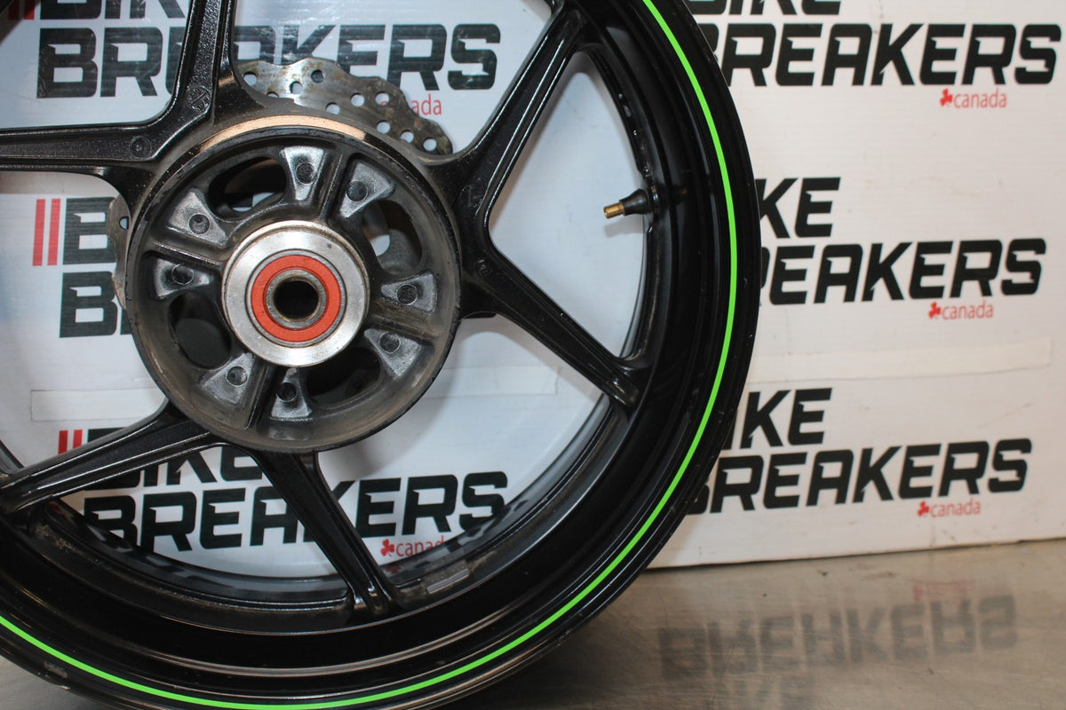 08 KAWASAKI NINJA ZX10R REAR WHEEL BACK RIM & ROTOR BB902