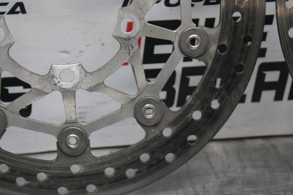 09-11 TRIUMPH DAYTONA 675 FRONT LEFT RIGHT BRAKE ROTORS DISCS BB854