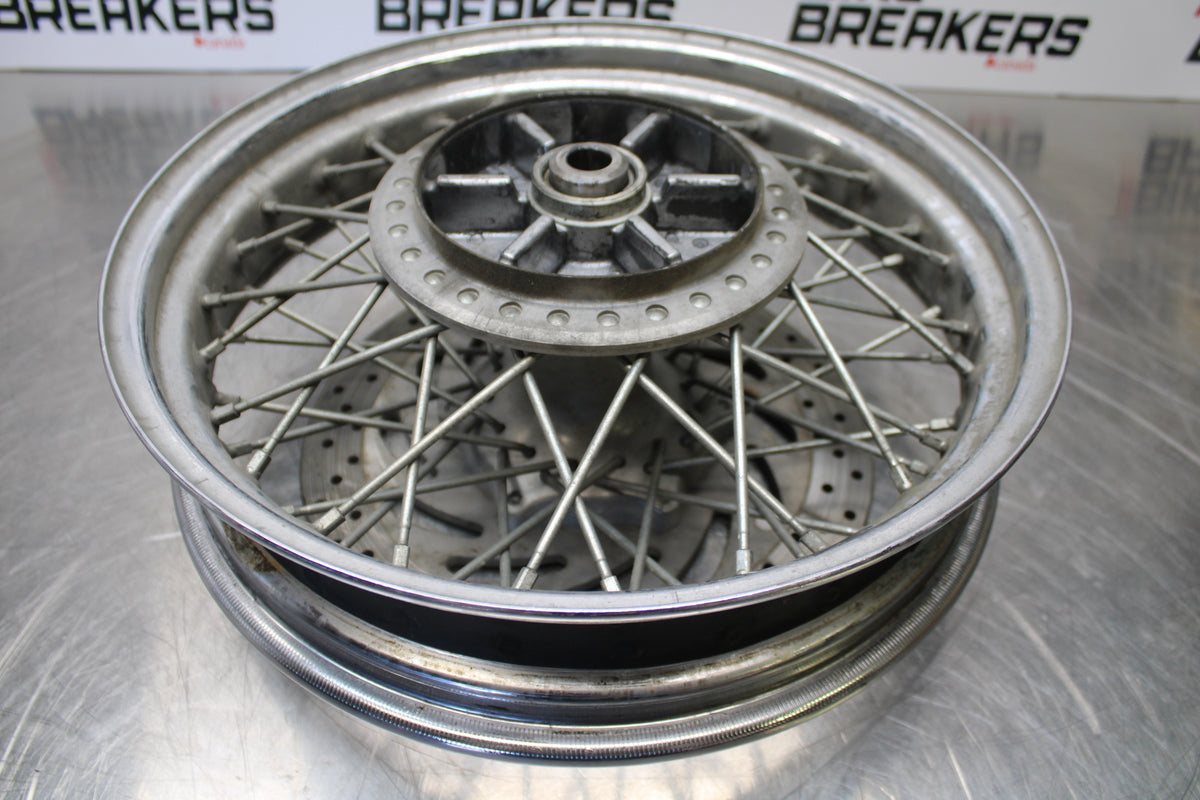 04 YAMAHA ROAD STAR XV1700A REAR WHEEL BACK RIM & ROTOR BB155