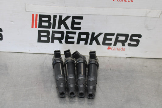 13-18 KAWASAKI NINJA ZX6R IGNITION COILS COIL SPARK PLUG CAPS BB915