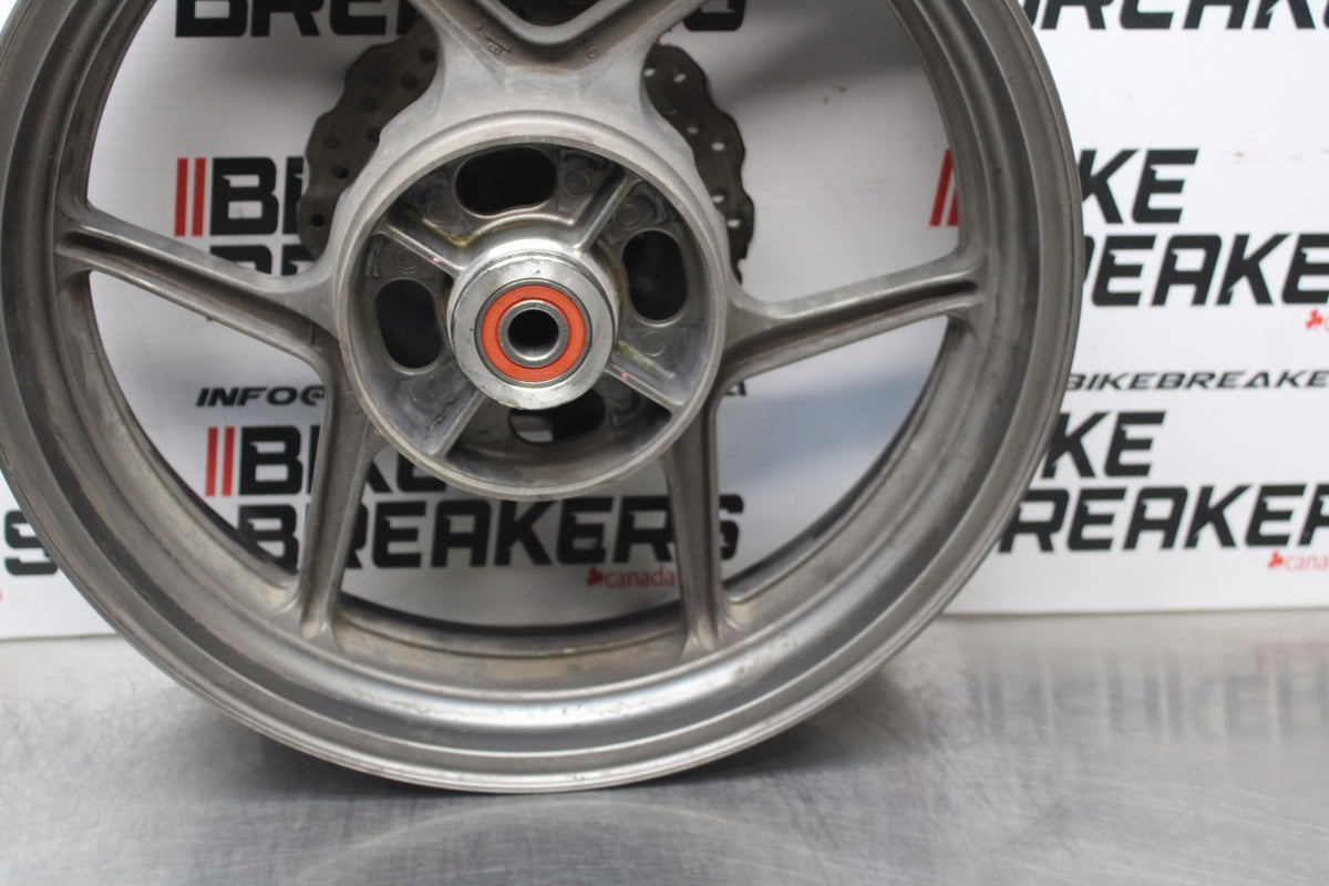 06-07 KAWASAKI NINJA 650R EX650A REAR WHEEL BACK RIM & ROTOR BB774