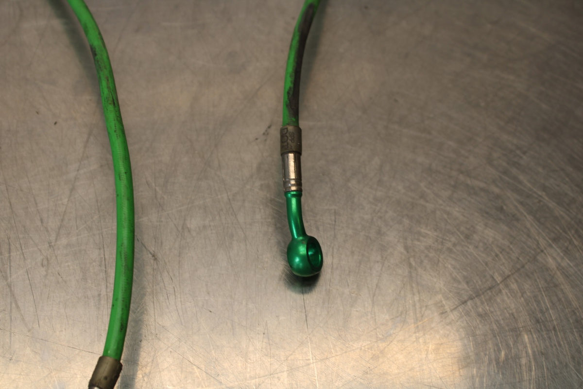 2007 Kawasaki Ninja ZX6R ZX600P AFTERMARKET FRONT REAR BRAKE HOSES LINES BB175