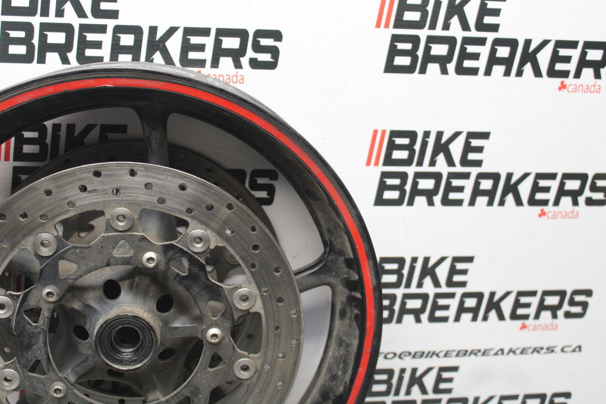 05 YAMAHA YZF R6 FRONT WHEEL FRONT RIM & ROTORS BB814