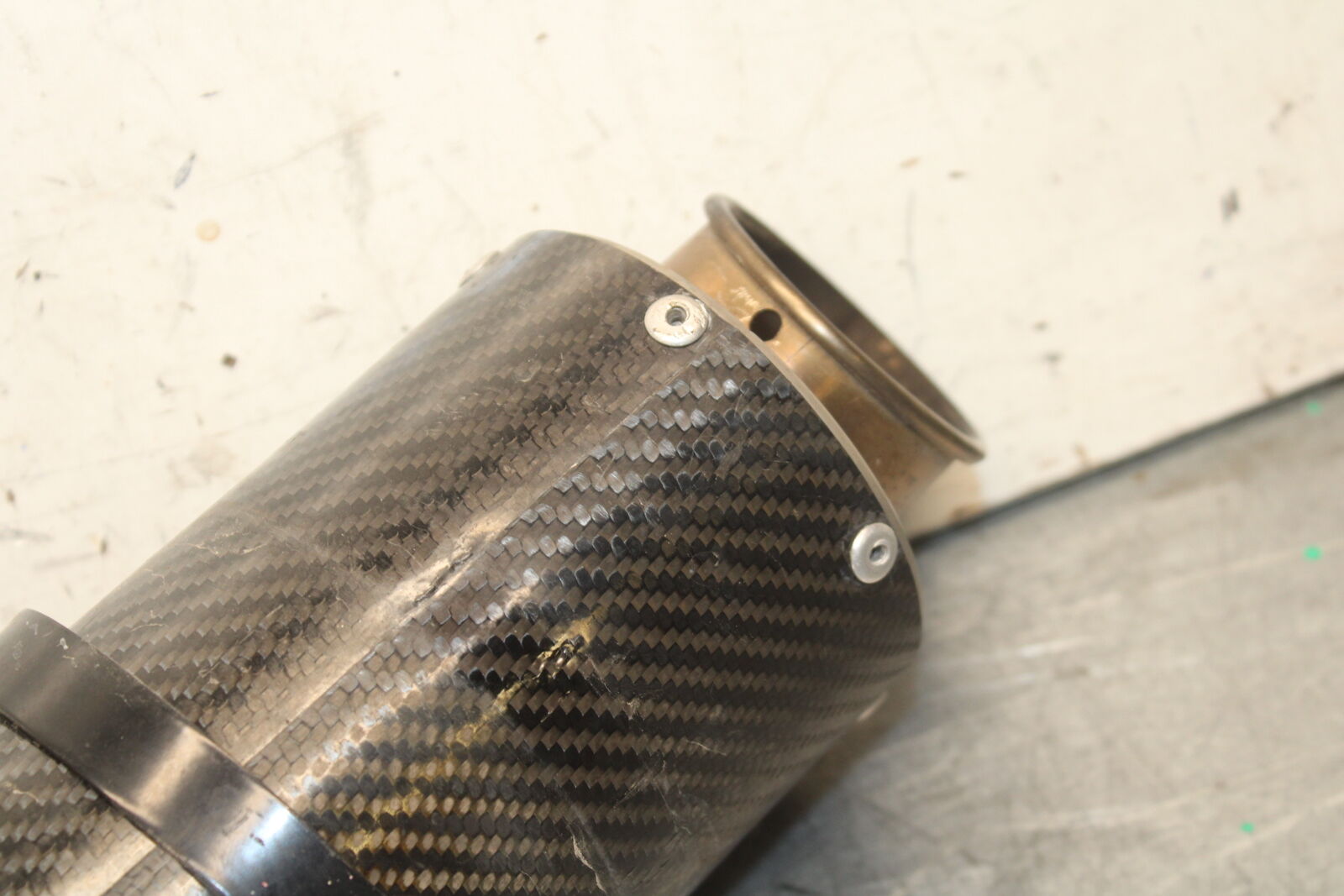 09-12 KAWASAKI NINJA ZX6R EXHAUST PIPE MUFFLER SLIP ON CAN SILENCER BB698