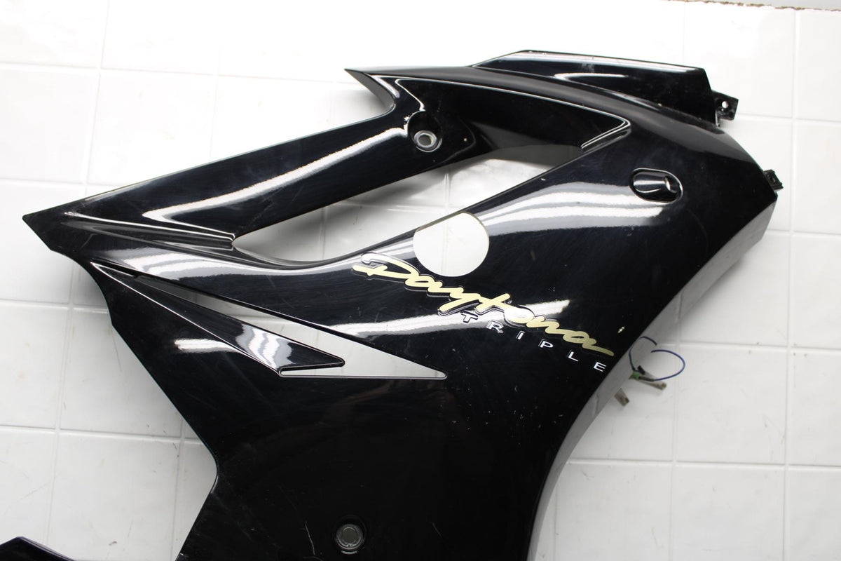 06-07 TRIUMPH DAYTONA 675 DAYTONA 675 LEFT LOWER MID UPPER SIDE FAIRING  BB441