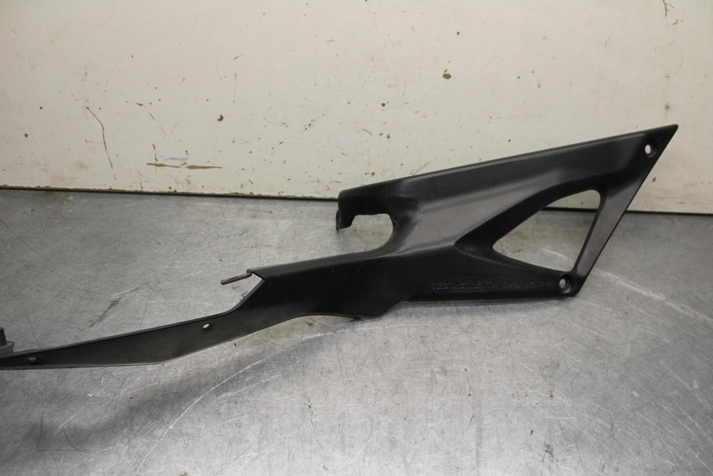 08-10 DUCATI 848 PAIR SET FRONT SIDE SEAT SADDLE PANEL TRIM COWL FAIRING BB623