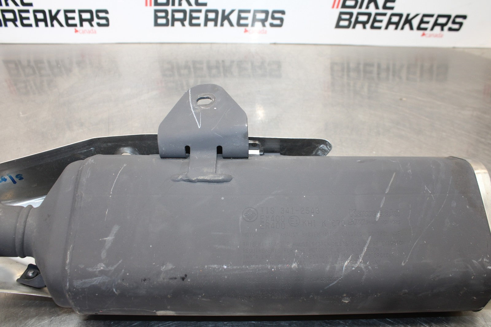 18-23 KAWASAKI NINJA 400 EX400 EXHAUST PIPE MUFFLER SLIP ON CAN SILENCER BB192