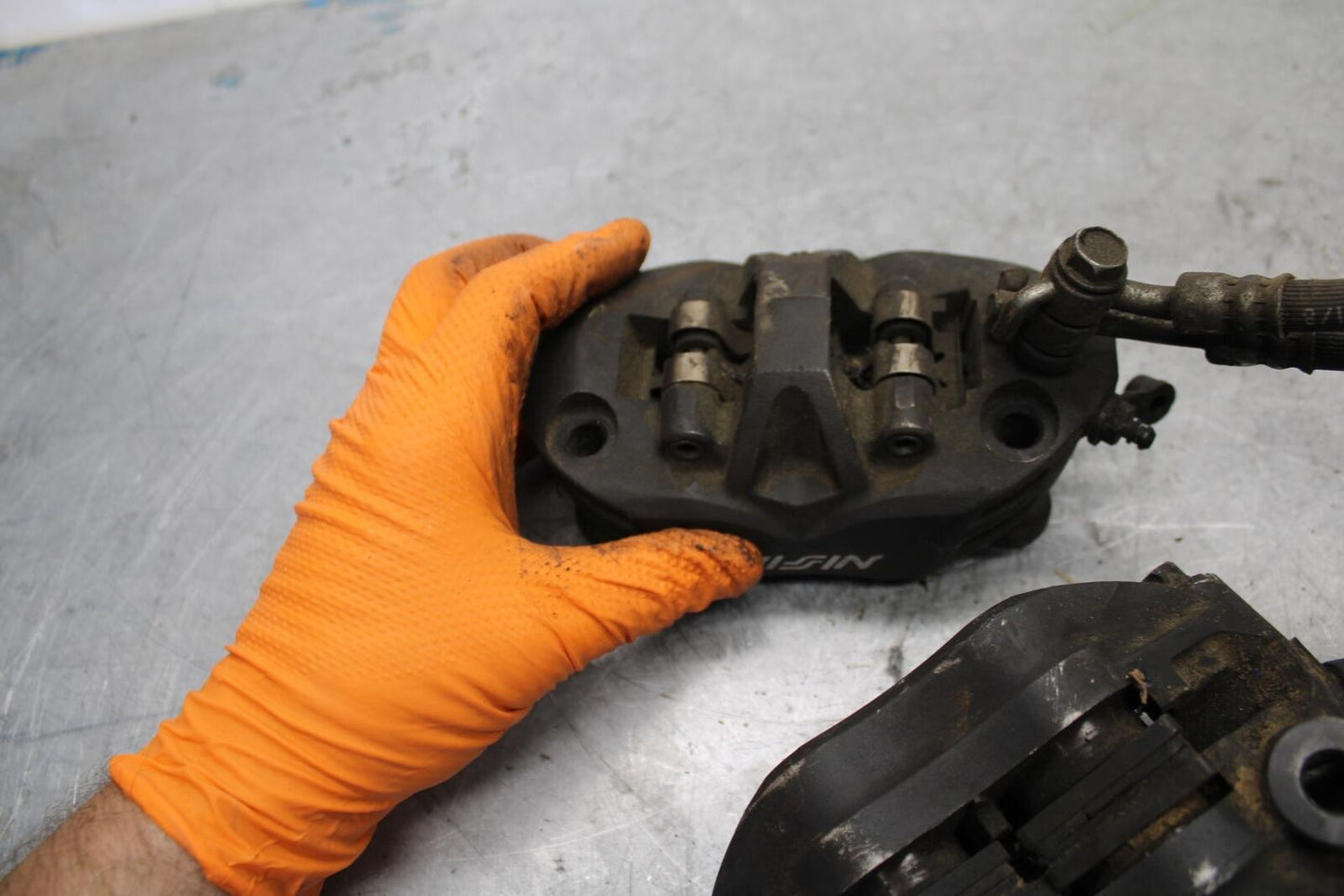 06-07 KAWASAKI NINJA ZX14R RIGHT LEFT FRONT BRAKE CALIPER SET PAIR CALIPERS bb43