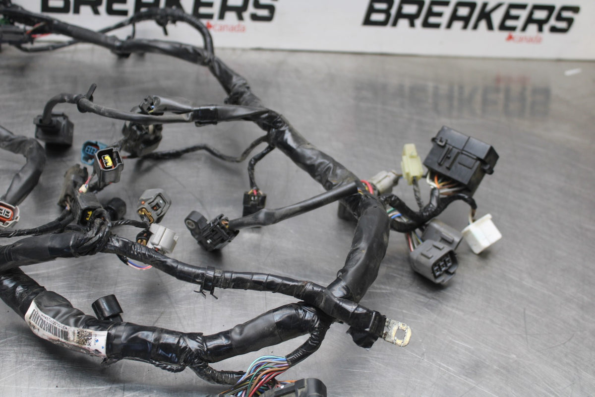 12-16 KAWASAKI NINJA 650 EX650F ABS MAIN ENGINE WIRING HARNESS WIRE LOOM  BB860