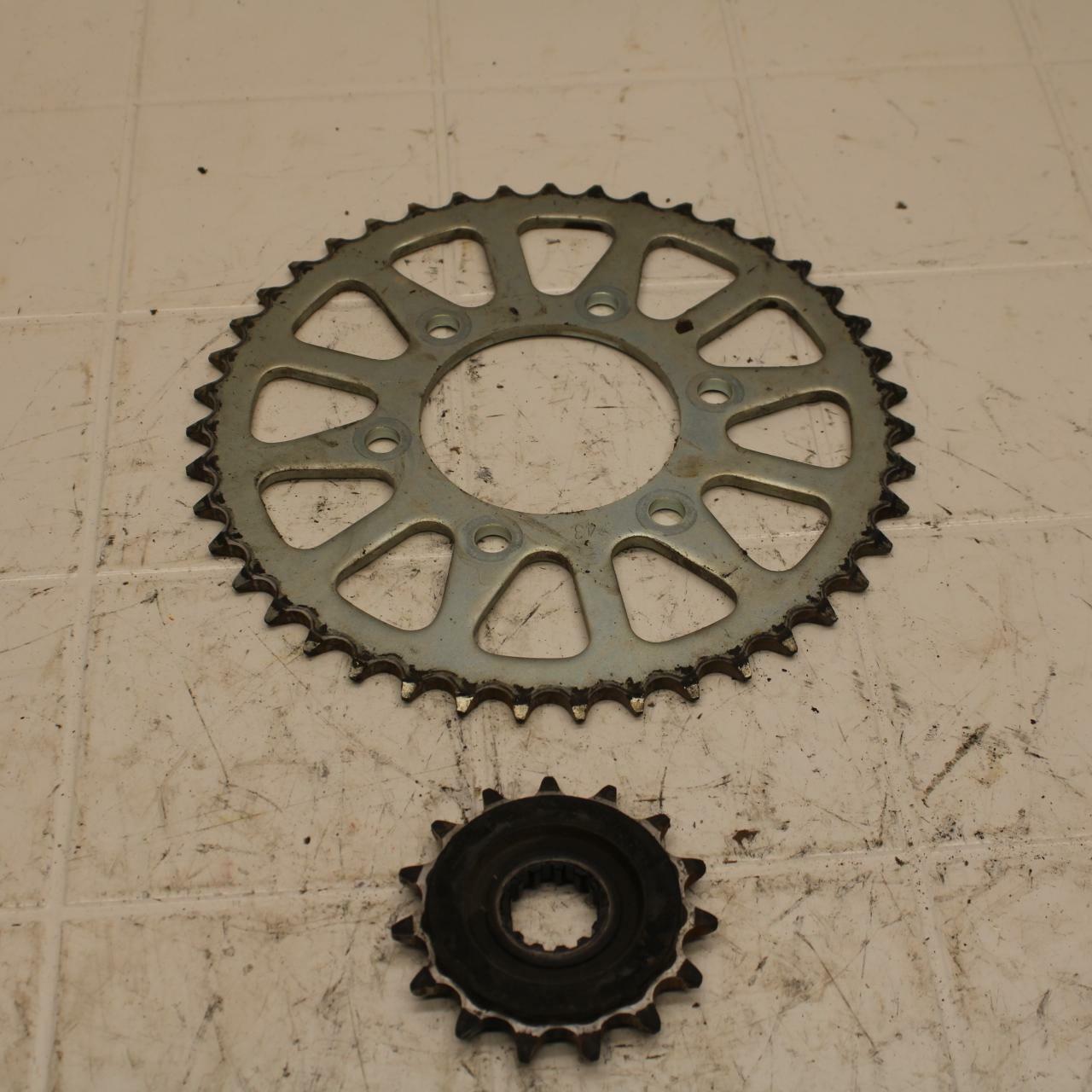 19-20 KAWASAKI NINJA ZX6R ZX636 FRONT REAR BACK SPROCKETS SET BB407