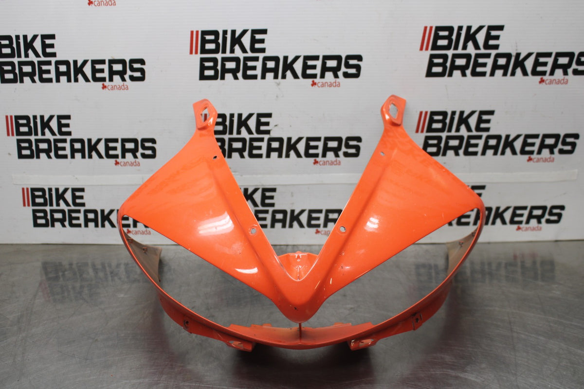 03-04 YAMAHA YZF R6 FRONT UPPER NOSE FAIRING COWL SHROUD BB890