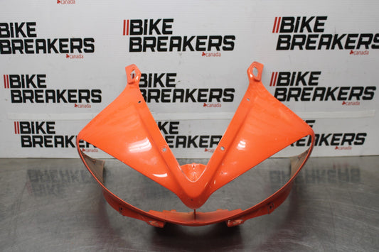 03-04 YAMAHA YZF R6 FRONT UPPER NOSE FAIRING COWL SHROUD BB890