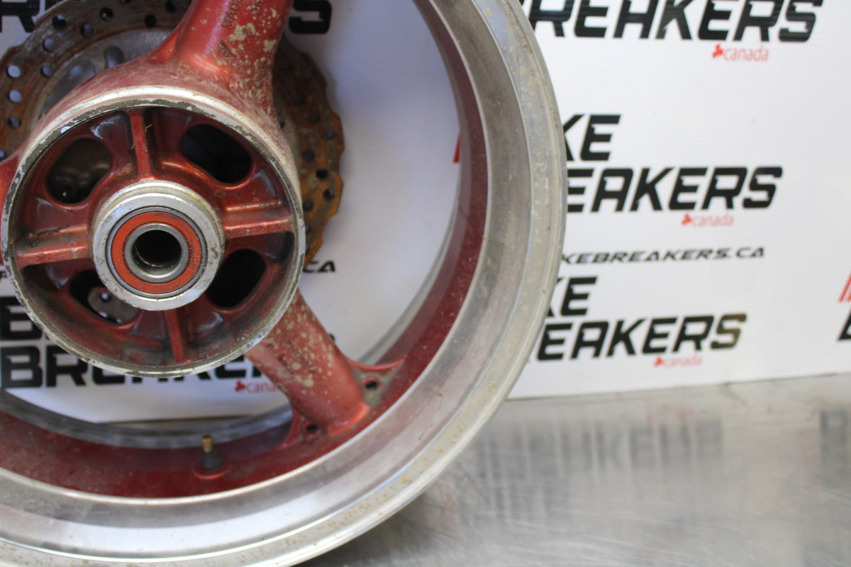 07 KAWASAKI Z1000 REAR WHEEL BACK RIM & ROTOR BB148