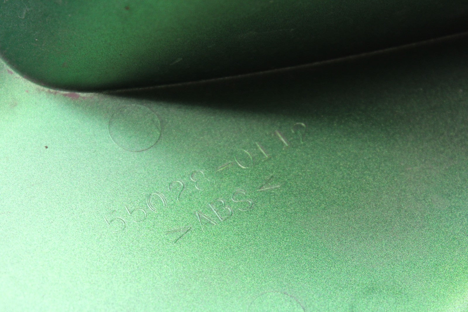 08-18 KAWASAKI KLR650 RIGHT FRONT UPPER NOSE FAIRING COWL SHROUD BB183