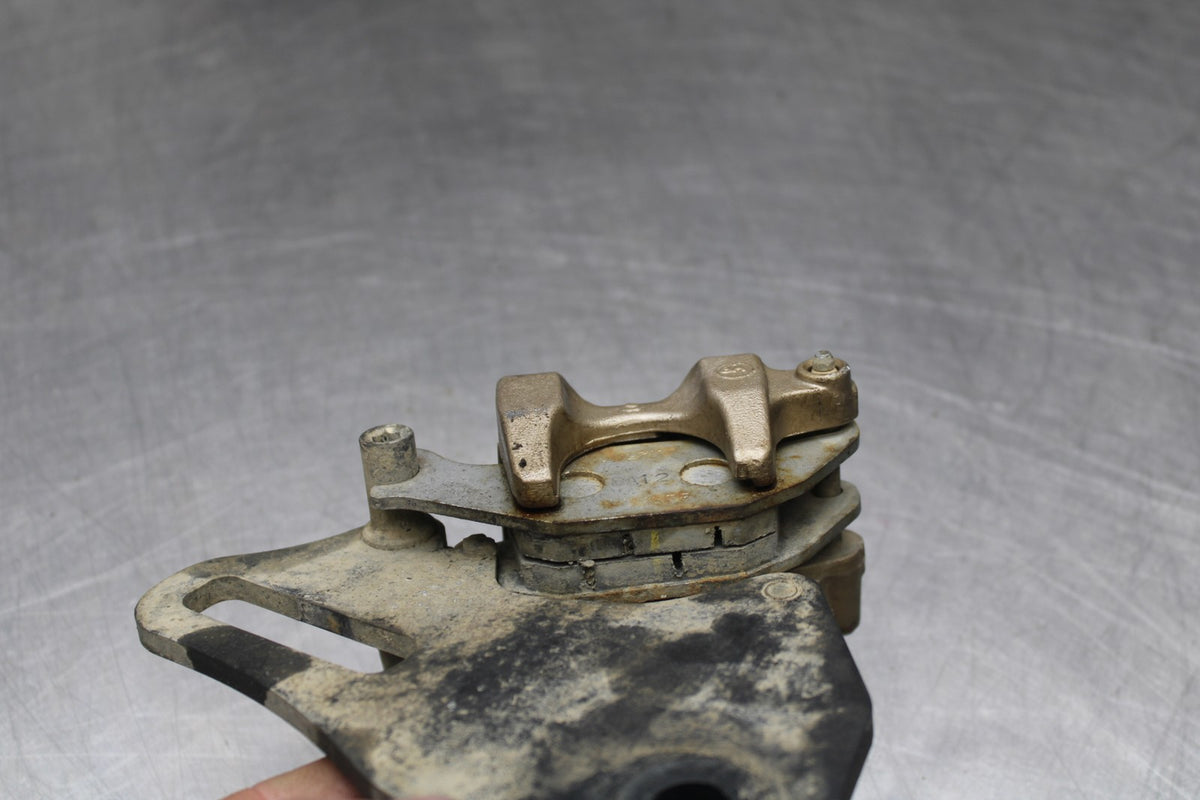 08 HONDA CBR125R REAR BACK BRAKE CALIPER W MOUNT BRACKET BB804