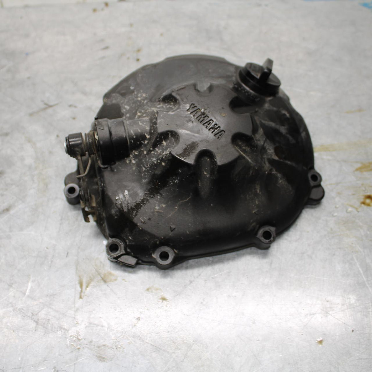 08-16 YAMAHA YZF R6 CLUTCH SIDE ENGINE MOTOR COVER BB443