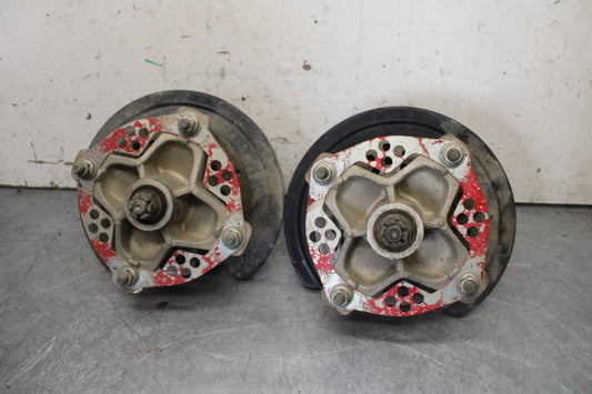 01-05 YAMAHA RAPTOR 660R FRONT WHEEL RIGHT LEFT HUB SET 5LP-25111-20-00  BB695