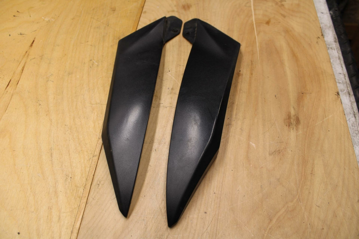 02-03 YAMAHA YZF R1 5PW RIGHT LEFT GAS FUEL TANK PANELS COVERS TRIM SET  BB313