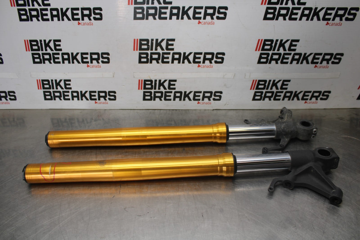 17 YAMAHA YZF R6 FRONT FORKS SHOCK SUSPENSION SET PAIR BB922