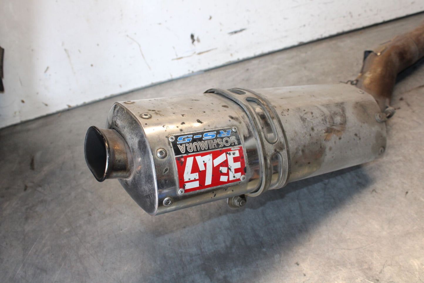 03-04 HONDA CBR600RR YOSHIMURA EXHAUST PIPE MUFFLER SLIP ON CAN SILENCER BB661