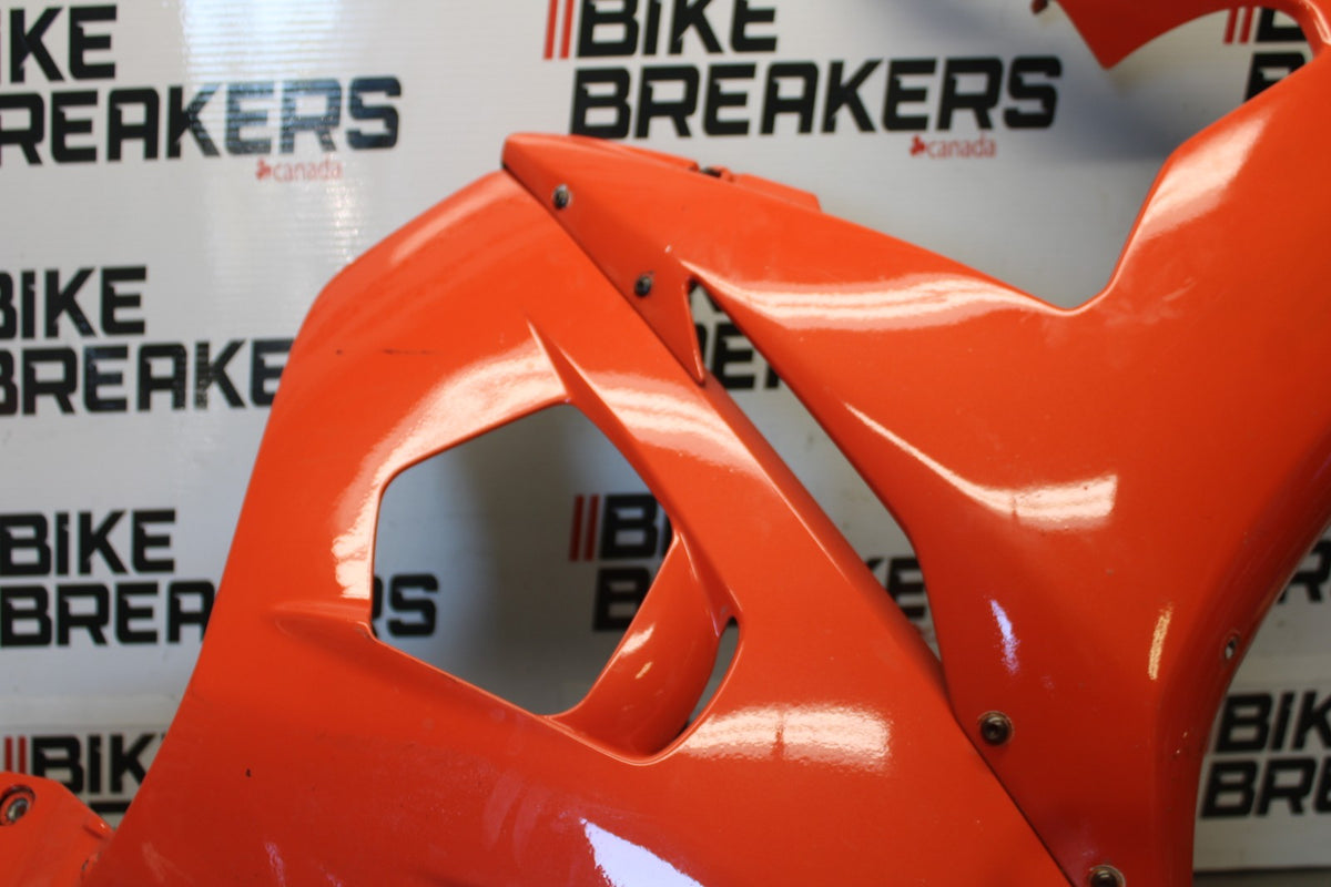 03-04 YAMAHA YZF R6 RIGHT LOWER MID UPPER SIDE FAIRING COWL  BB890