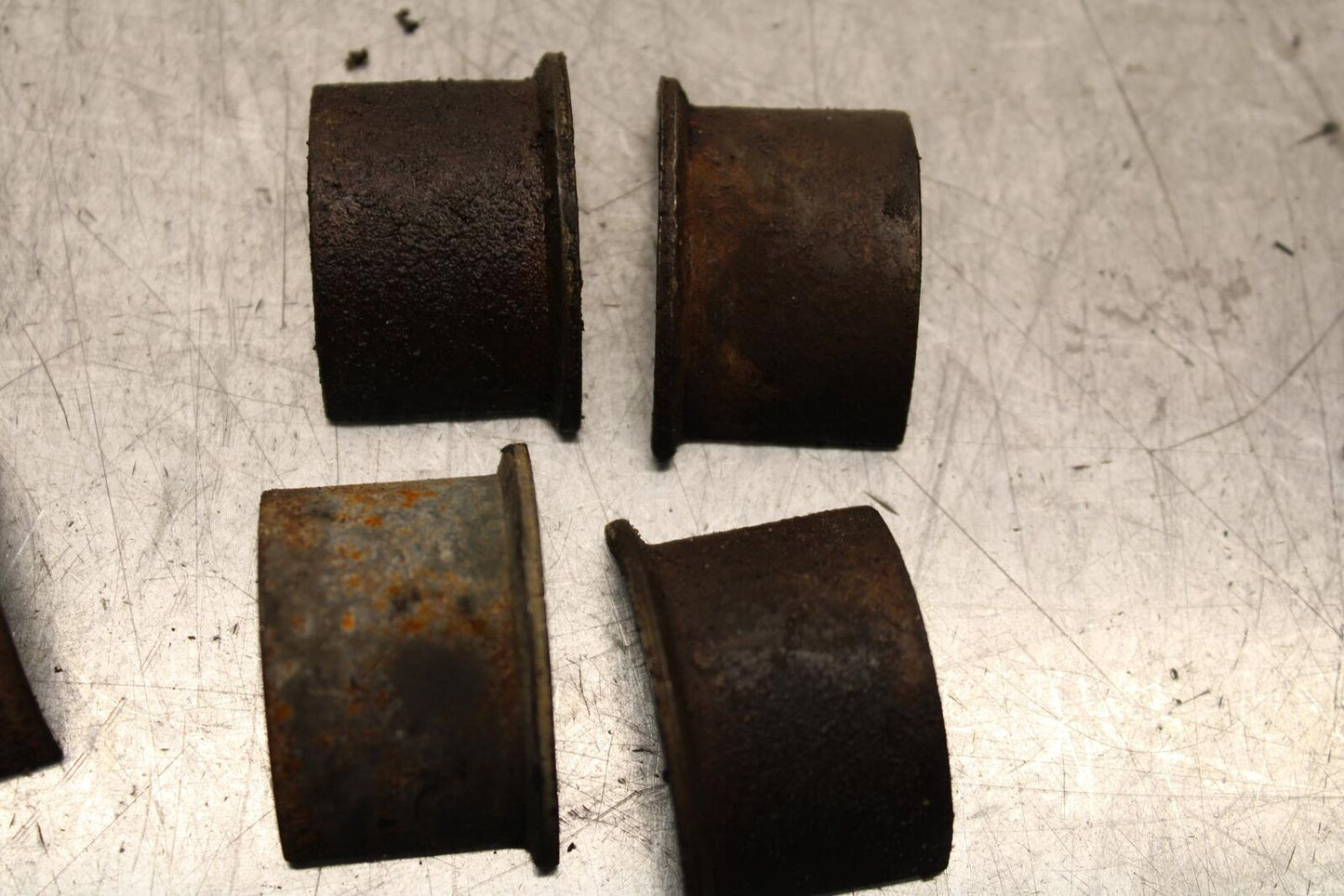 1977 Honda CB550K --- EXHAUST COLLETS AND INSERTS SHIMS  BB592