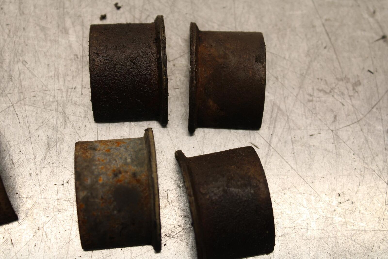 1977 Honda CB550K --- EXHAUST COLLETS AND INSERTS SHIMS  BB592
