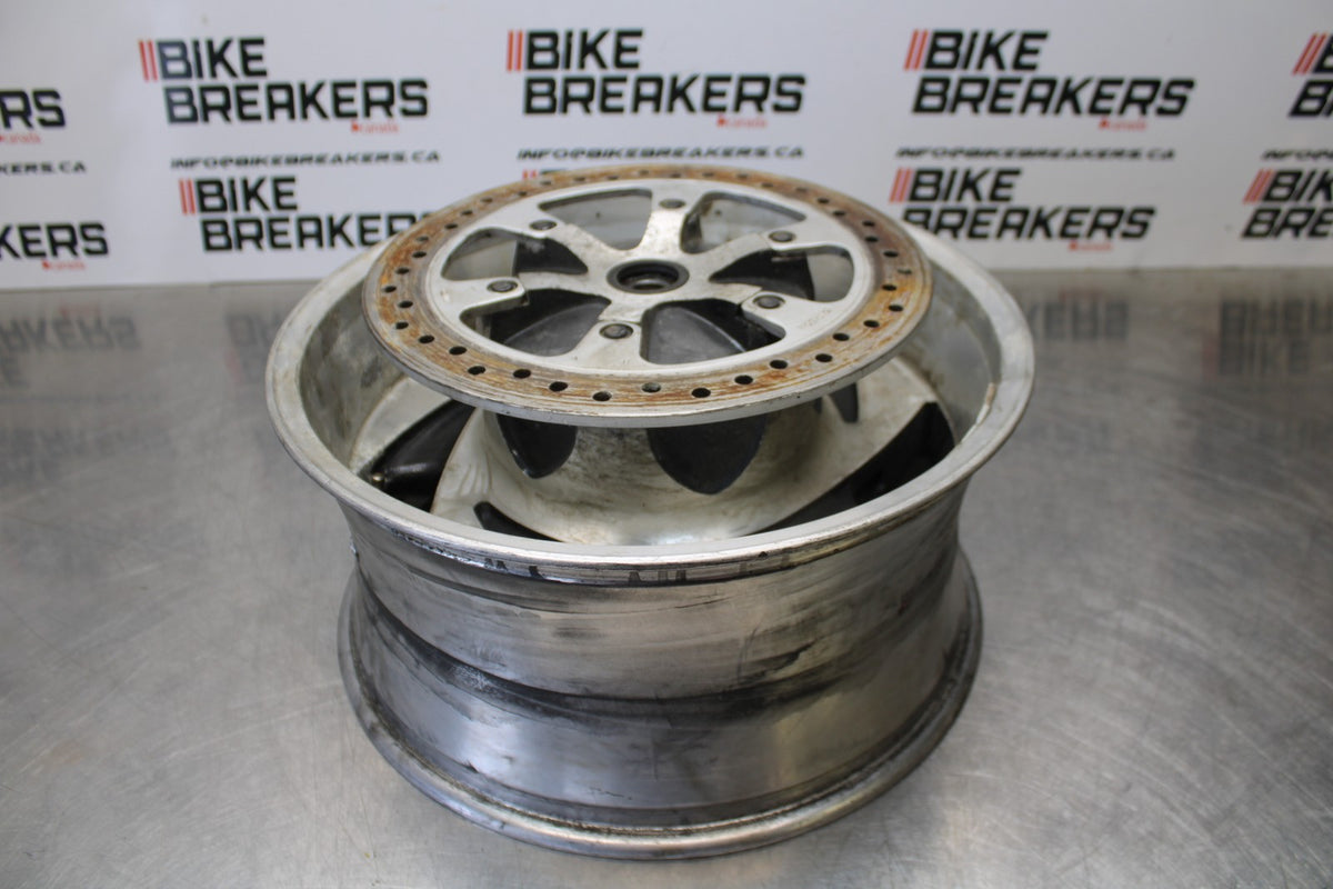 05 TRIUMPH ROCKET III REAR WHEEL BACK RIM & ROTOR BB186