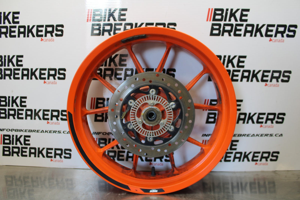 17-22 KTM 390 DUKE REAR WHEEL BACK RIM & ROTOR  BB180