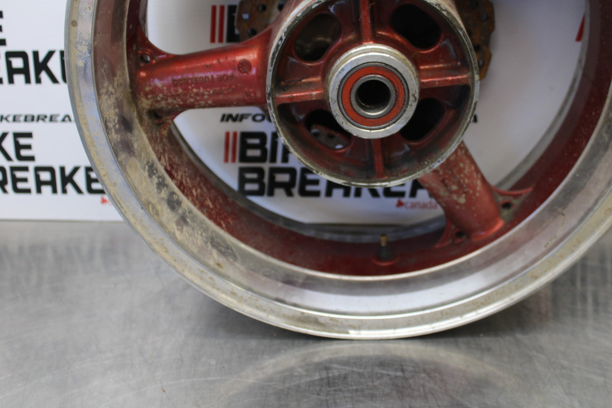 07 KAWASAKI Z1000 REAR WHEEL BACK RIM & ROTOR BB148