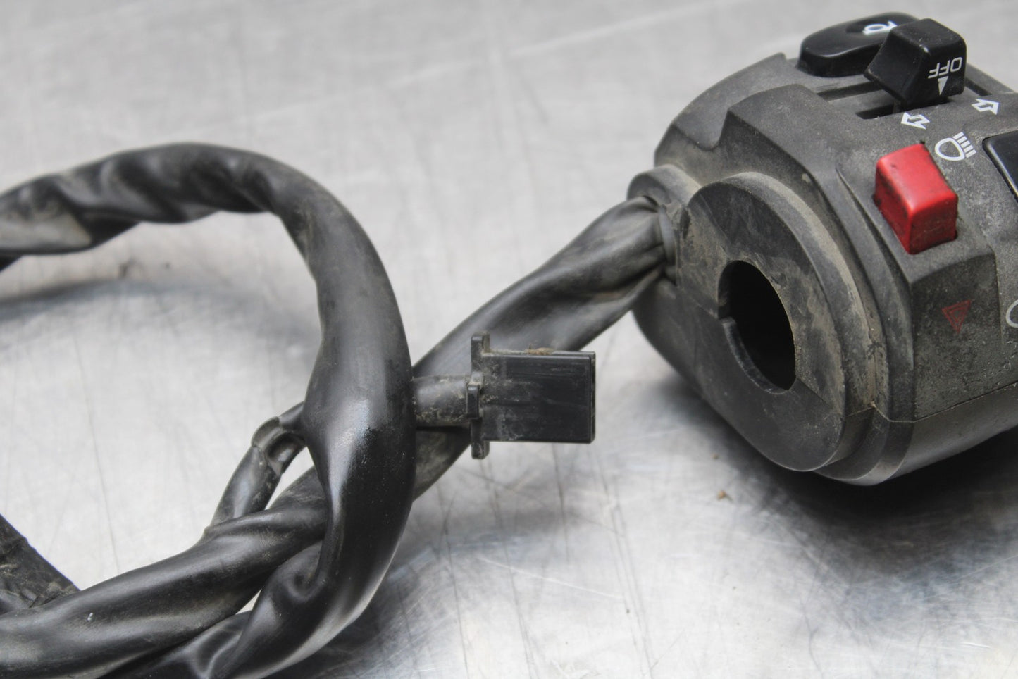 09-10 KAWASAKI ER-6N LEFT CLIP ON HANDLE HORN SIGNALS SWITCH SWITCHES BB205