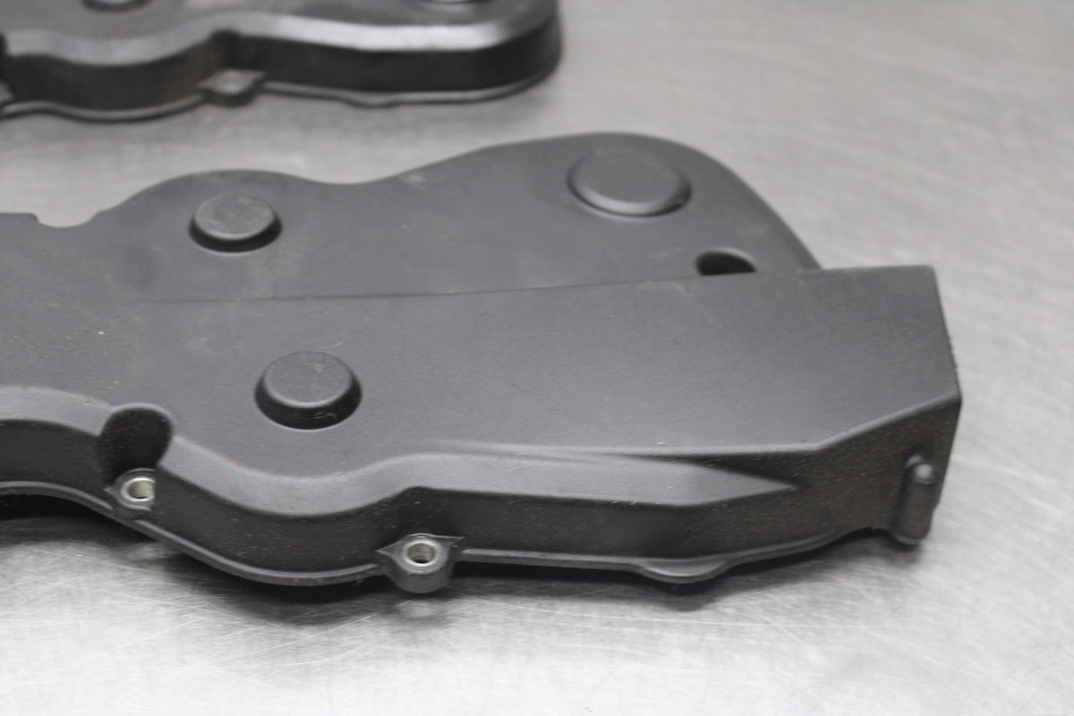 08 DUCATI 1199 PANIGALE ENGINE MOTOR TIMING BELT COVER SET PAIR BB943