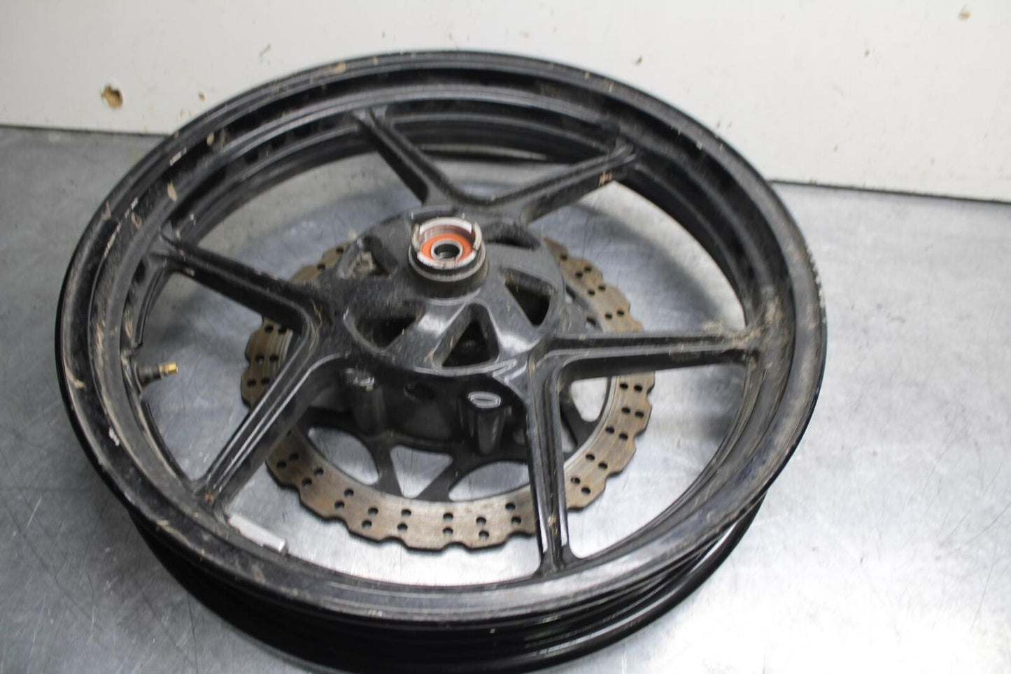 08-12 KAWASAKI NINJA 250R EX250J FRONT WHEEL RIM DISC ROTOR BB612