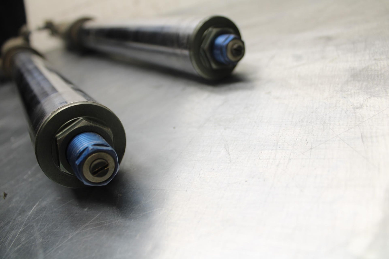 00-02 KAWASAKI NINJA ZX6R ZX600J FRONT FORKS SHOCK SUSPENSION SET PAIR BB489