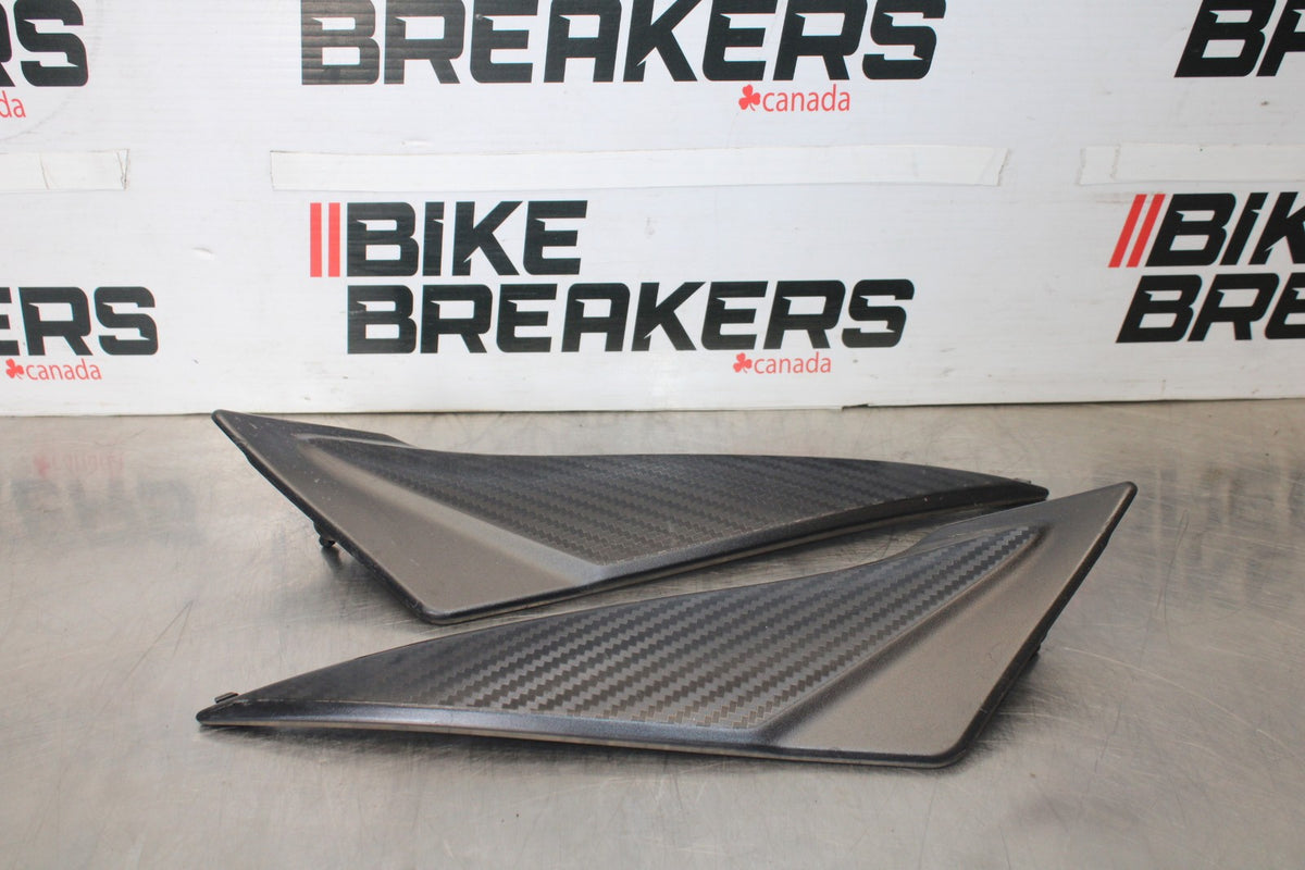 11-26 SUZUKI GSXR750 RIGHT LEFT GAS FUEL TANK PANELS COVERS TRIM SET COWLS BB900