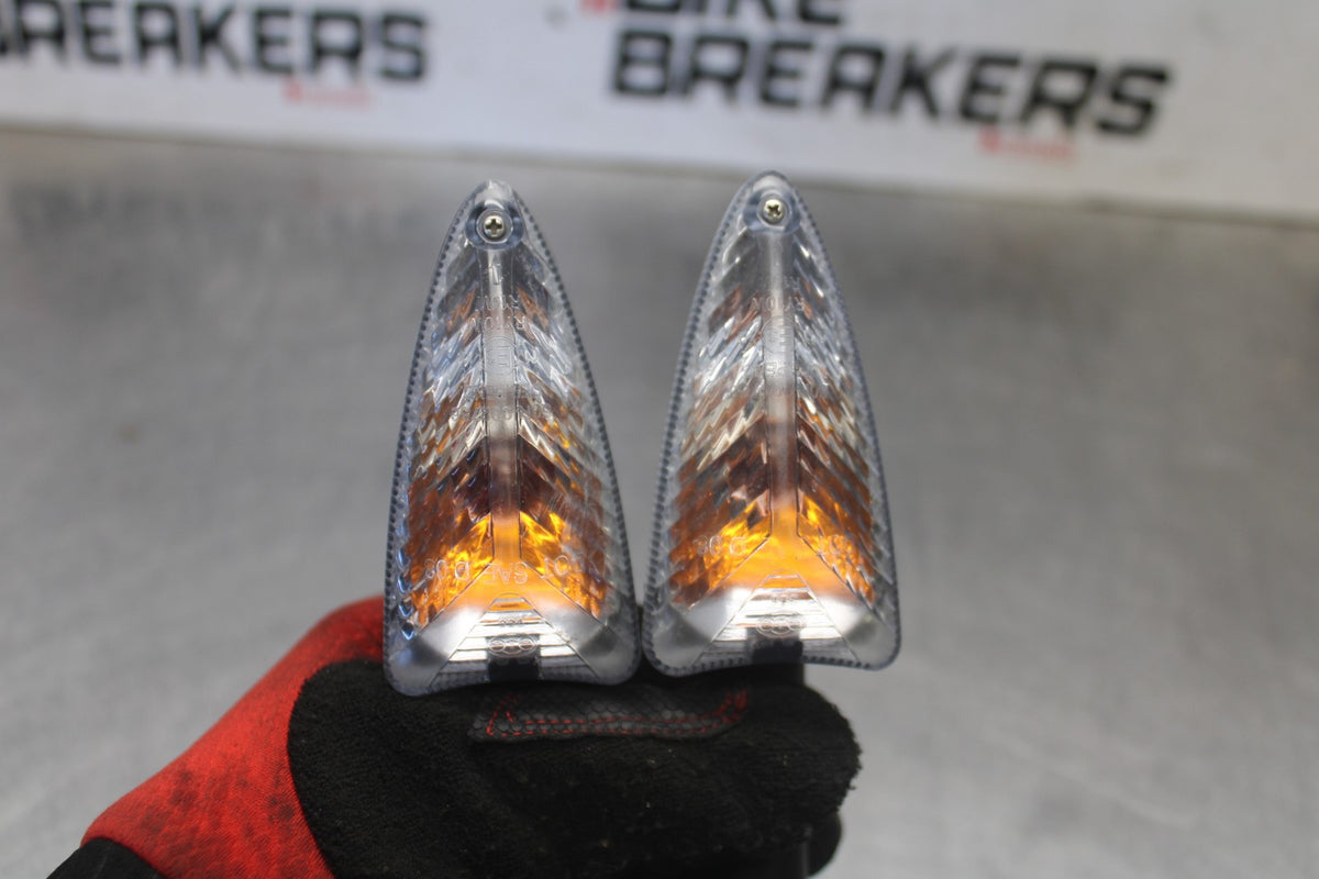 19 BMW F750GS FRONT LEFT RIGHT TURN SIGNALS LIGHT INDICATORS BB938